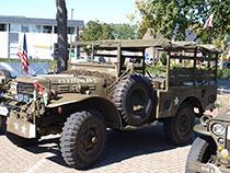 21 september 2019, Amerikaanse jeeps bij Den Heuvel.